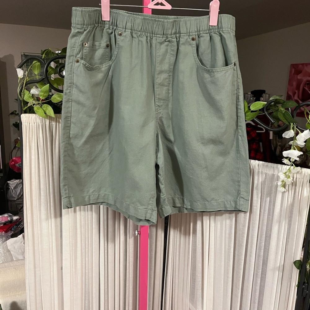 GAP Men's Olive Flat Front Shorts